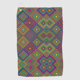 Handtuch mit einem lebendigen geometrischen Muster