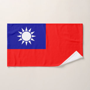 Handtuch mit Fahne aus Taiwan