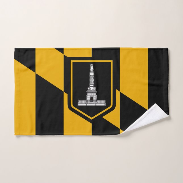 Handtuch mit Flag Baltimore City, USA (Handtuch)