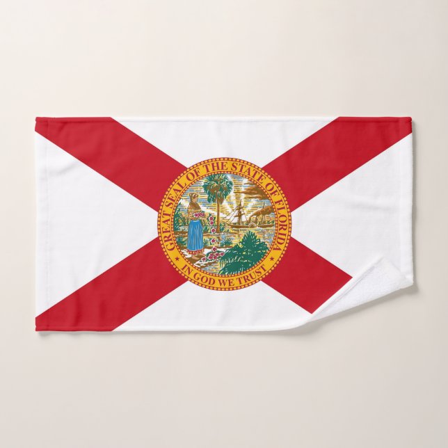 Handtuch mit Flag Florida Staat, USA (Handtuch)