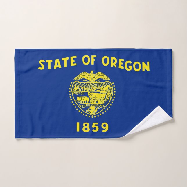 Handtuch mit Flag Oregon Staat, USA (Handtuch)