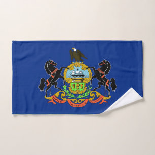 Handtuch mit Flag Pennsylvania Staat, USA