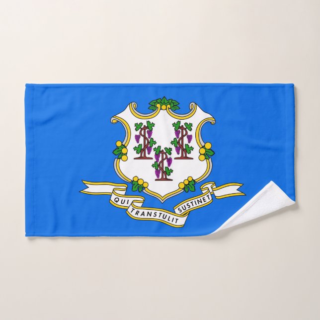 Handtuch mit Flag von Connecticut Staat, USA (Handtuch)