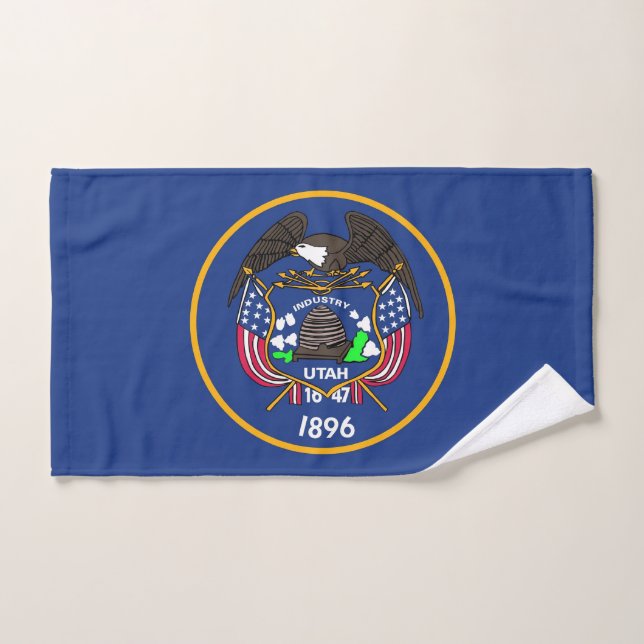 Handtuch mit Flag von Utah Staat, USA (Handtuch)