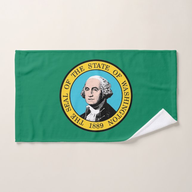 Handtuch mit Flag von Washington Staat, USA (Handtuch)