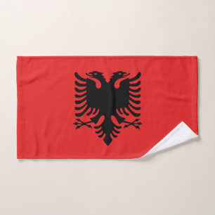Handtuch mit Flagge Albaniens