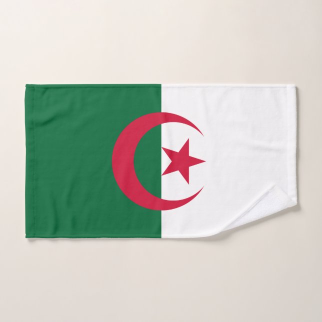 Handtuch mit Flagge Algeriens (Handtuch)