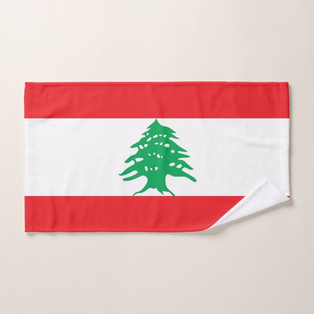 Handtuch mit Flagge des Libanon (Handtuch)
