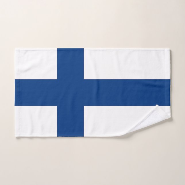Handtuch mit Flagge Finnlands (Handtuch)