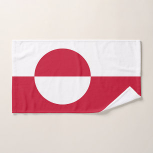 Handtuch mit Flagge Grönlands