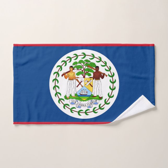 Handtuch mit Flagge von Belize (Handtuch)