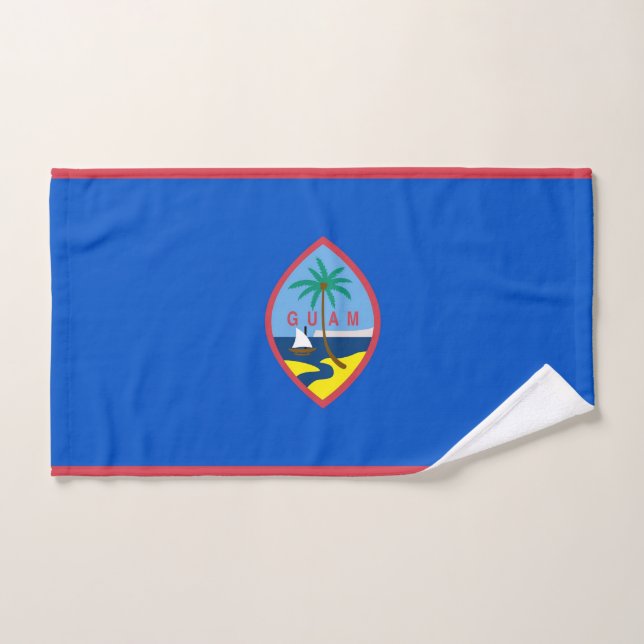 Handtuch mit Flagge von Guam, USA (Handtuch)