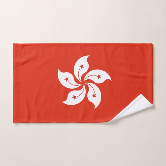 Handtuch mit Flagge von Hongkong (Handtuch)