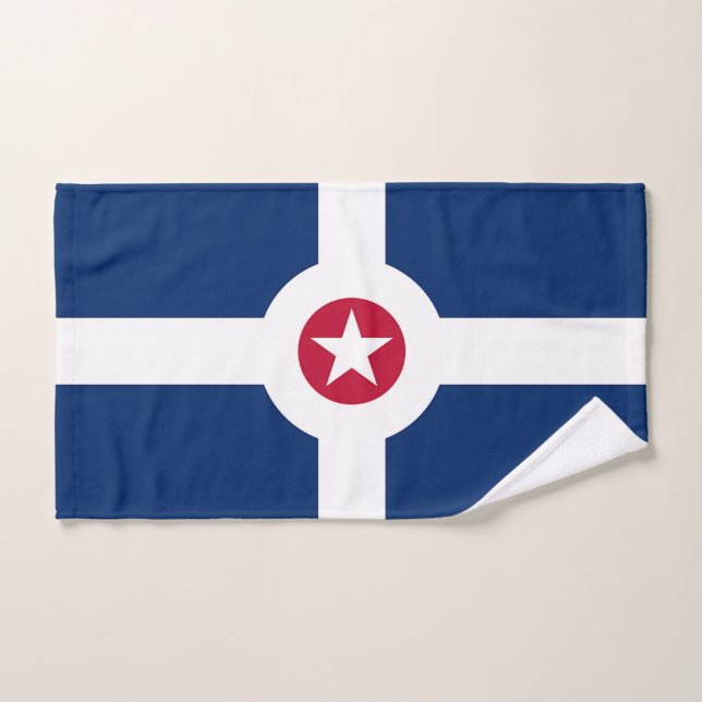 Handtuch mit Flagge von Indianapolis, USA (Handtuch)