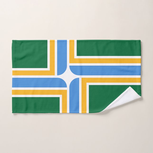Handtuch mit Flagge von Portland City, USA (Handtuch)