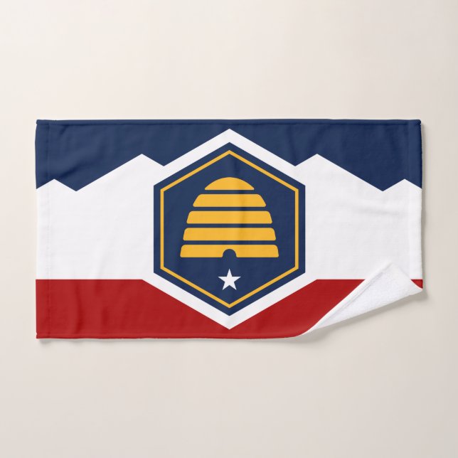 Handtuch mit Flagge von Utah, USA (Handtuch)