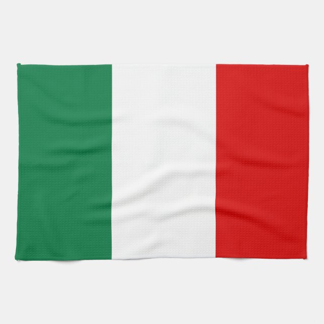 Handtuch mit kurviger Landesflagge (Horizontal)