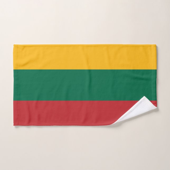 Handtuch mit litauischer Flagge (Handtuch)