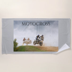 Handtuch mit Motocross.