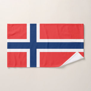 Handtuch mit norwegischer Flagge