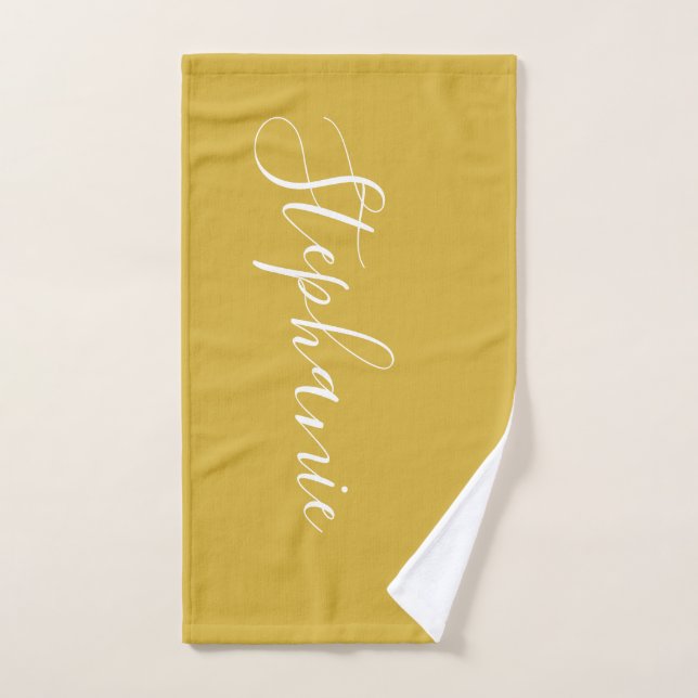 Handtuch mit personalisierter Monogramm-Färbung (Handtuch)