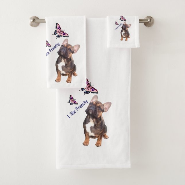 Handtuch Set französische Bulldogge (Insitu)
