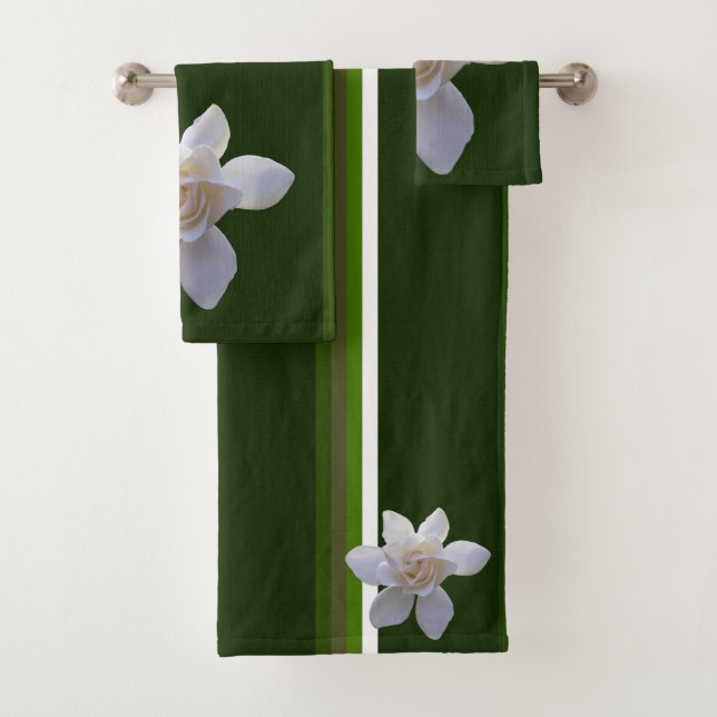 Handtuch Set - Gardenia auf Streifen (Insitu)