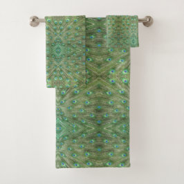 Handtuch Set - Pfauenfedern