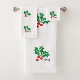 Handtuch-Sets: Mistletoe Badhandtuch Set