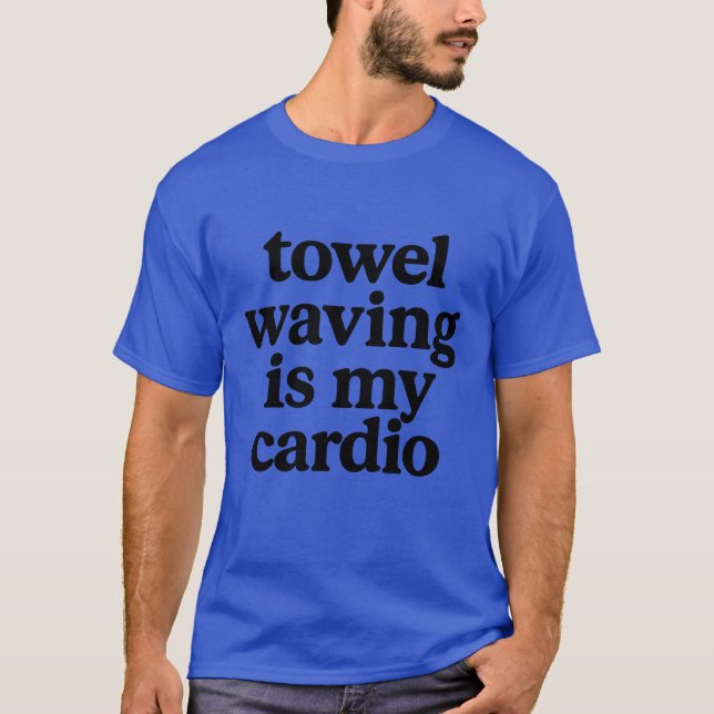 Handtuchabwaschen in meinem Cardio T-Shirt (Vorderseite)