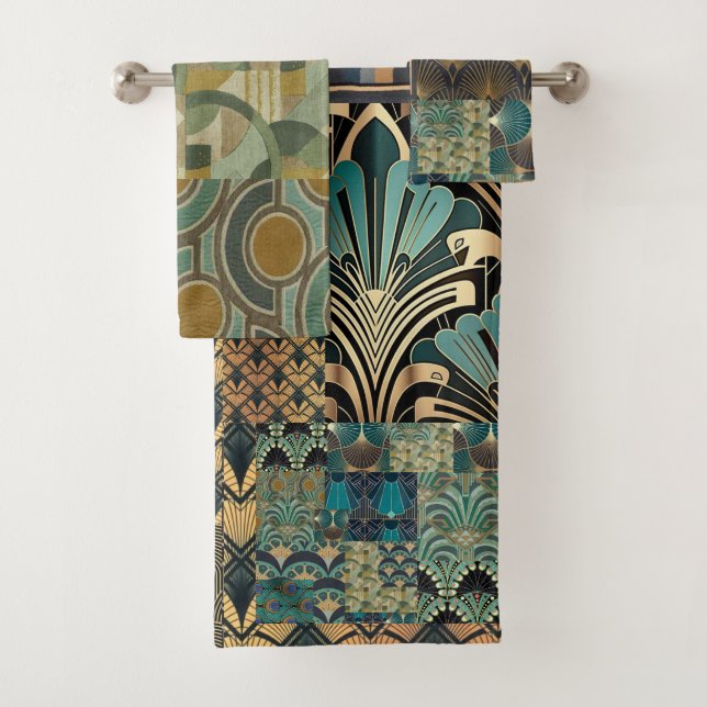 Handtuchdesign Set mit Art Deko (Insitu)