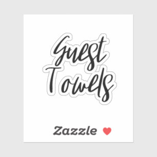 Handtücher Aufbewahrungsaufkleber Aufkleber