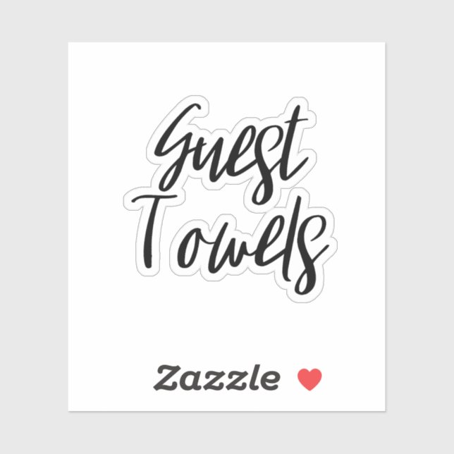 Handtücher Aufbewahrungsaufkleber Aufkleber (Blatt)