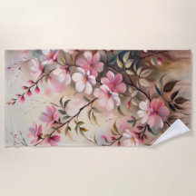 Handtücher für die Zweigstelle Pink Blossom