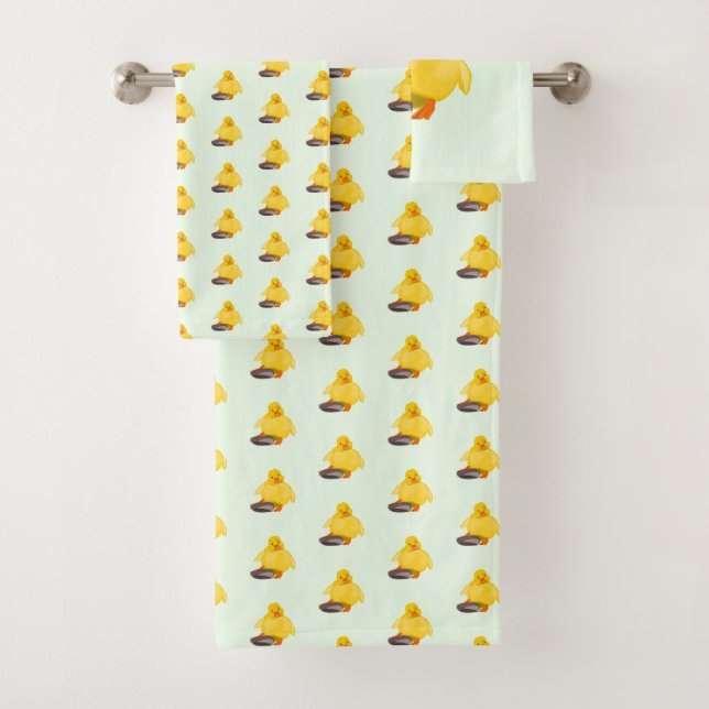 Handtücher für niedliche Gelbente (Insitu)