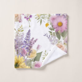 Handtücher mit Frühlingsblumen-Design