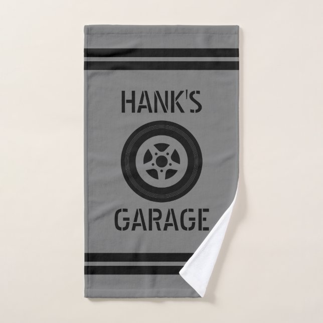 Handtuchgeschenk für Mechaniker in einer Garage Handtuch (Handtuch)
