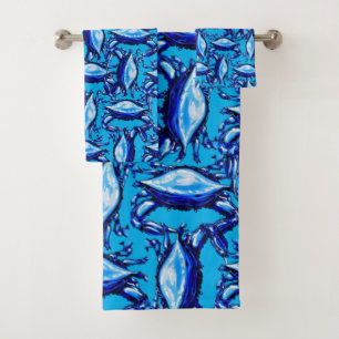 Handtuchhalter Sets Blue Crabs