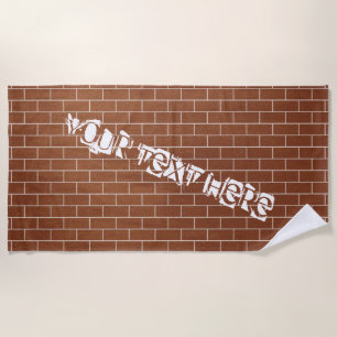 Handtuchhandtuch aus Ziegelstein Strandtuch