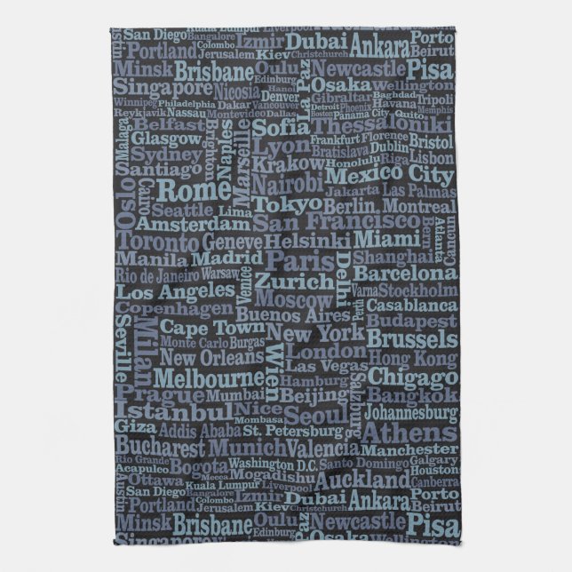 Handtuchhandtuch der Weltstädte Handtuch (Vertikal)