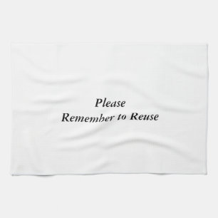 Handtuchwiederverwendung Alternative zu Papierhand Geschirrtuch