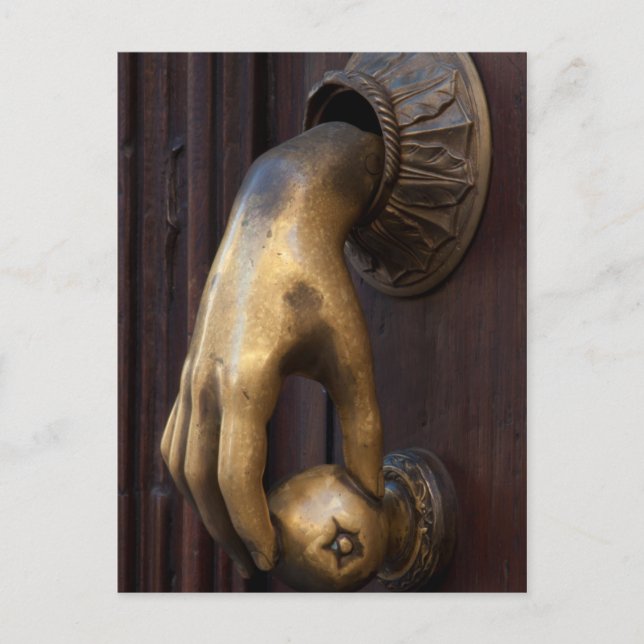 Handtür-Klopfer nah-up, Mexiko Postkarte (Vorderseite)