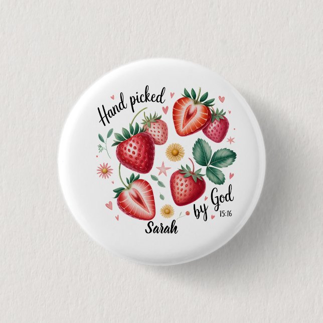 Handverlesen von Gott Johannes 15:16 Button  (Vorderseite)