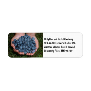Handvoll frische Blaubeeren