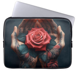 Handvoll Rose Laptopschutzhülle