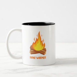 Handwärmer Lagerfeuer  Zweifarbige Tasse
