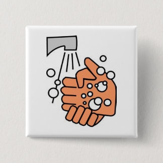 Handwaschender Knopf Button