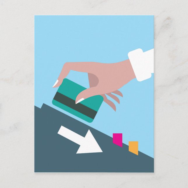 Handwaschkarte Postkarte (Vorderseite)