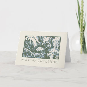 Handwerker Balsams in Snow Feiertagskarte