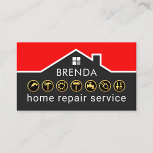 Handwerker-Bau-Service-Dachrahmen Visitenkarte